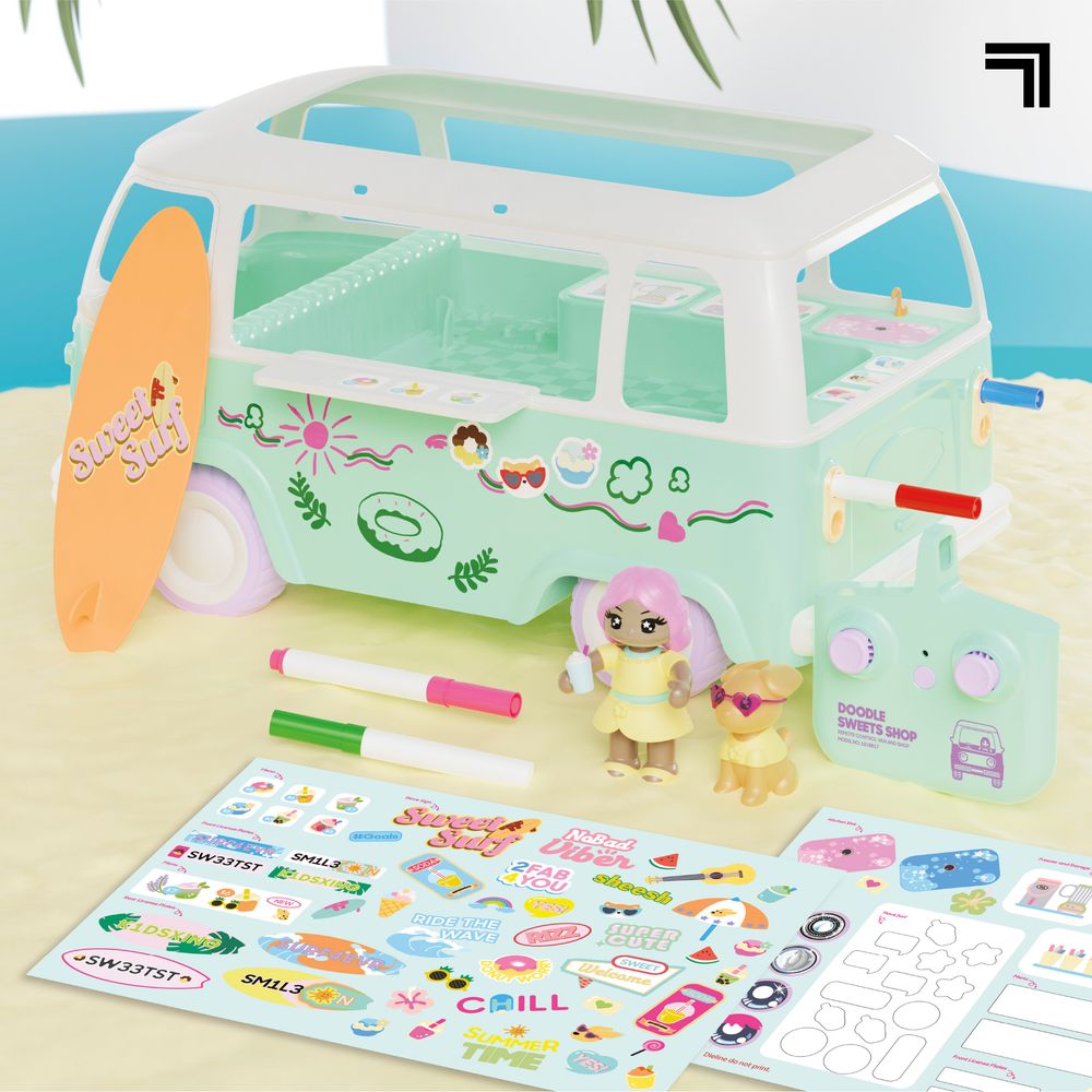 Sharper Image - Doodle Sweets Shop Customizable RC Van - Vehicles