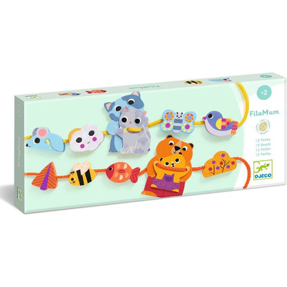 Djeco - EL: FilaMum Threading Activity Toy - Preschool