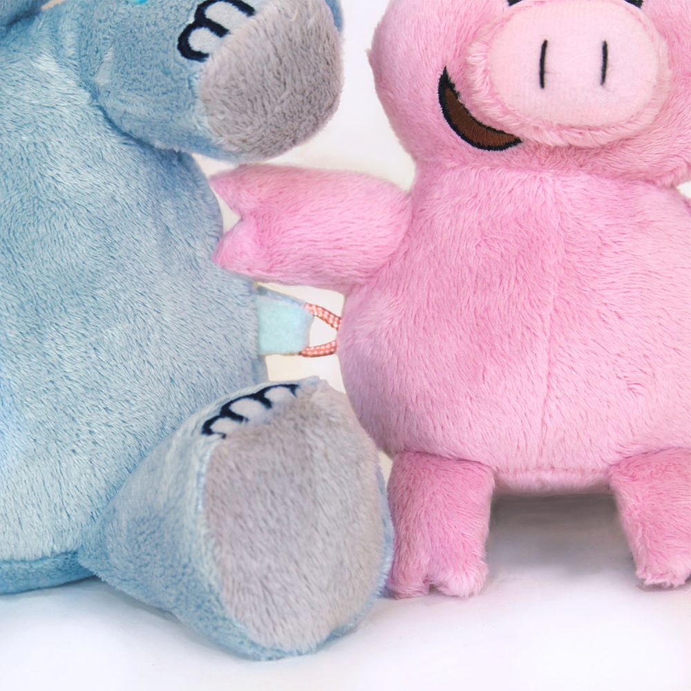 Yottoy - Elephant & Piggie Plush Pair - Plush