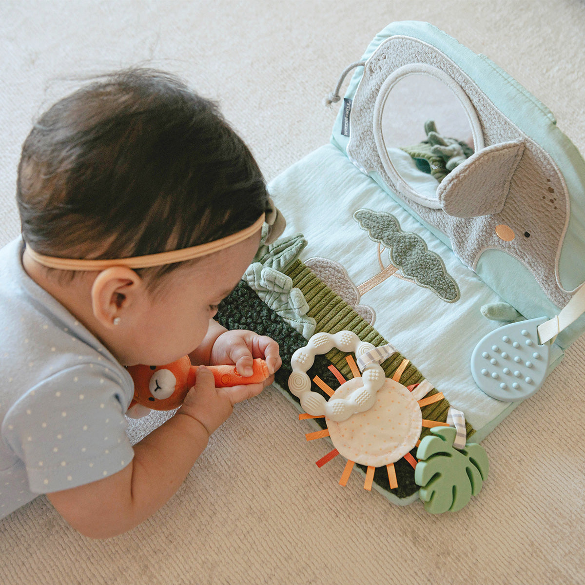 Wonder & Wise - Elephant Tummy Time Toy - Infants