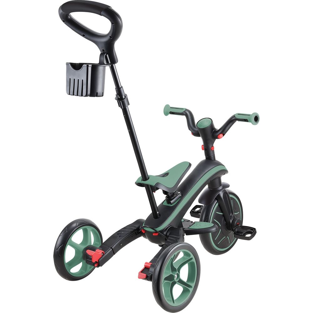 Globber - Explorer Foldable Trike 4 in 1 - Olive - Outdoor
