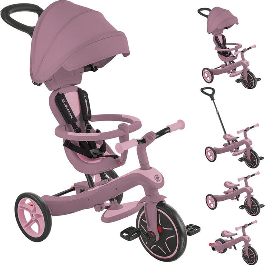 Globber - Explorer Trike Eco 4-in-1 - Berry - Outdoor