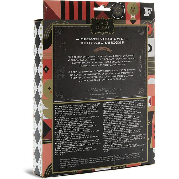 Marvin's Magic - F.A.O. Schwarz DIY Glitter Body Art Kit - Creativity