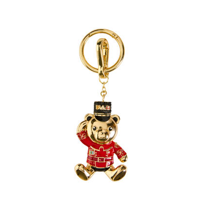 FAO Schwarz - FAO Chrome Bear Keychain - Gold - Souvenirs