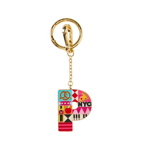 FAO Schwarz - FAO Initial Keychain - P - Souvenirs