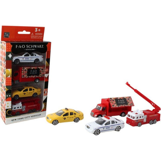 Daron Worldwide Trading, Inc. - FAO Schwarz Exclusive 4-Piece NYC Vehicle Set - Vehicles