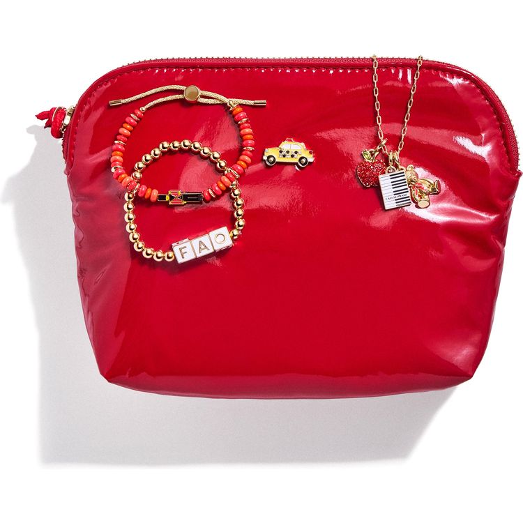 Minibar by BaubleBar - FAO Schwarz Red Pouch with Jewelry Set - Trend Accessories