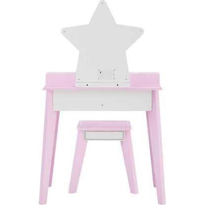 Teamson Kids - Fantasy Fields Little Princess Star Vanity with LED Mirror - Room Decor