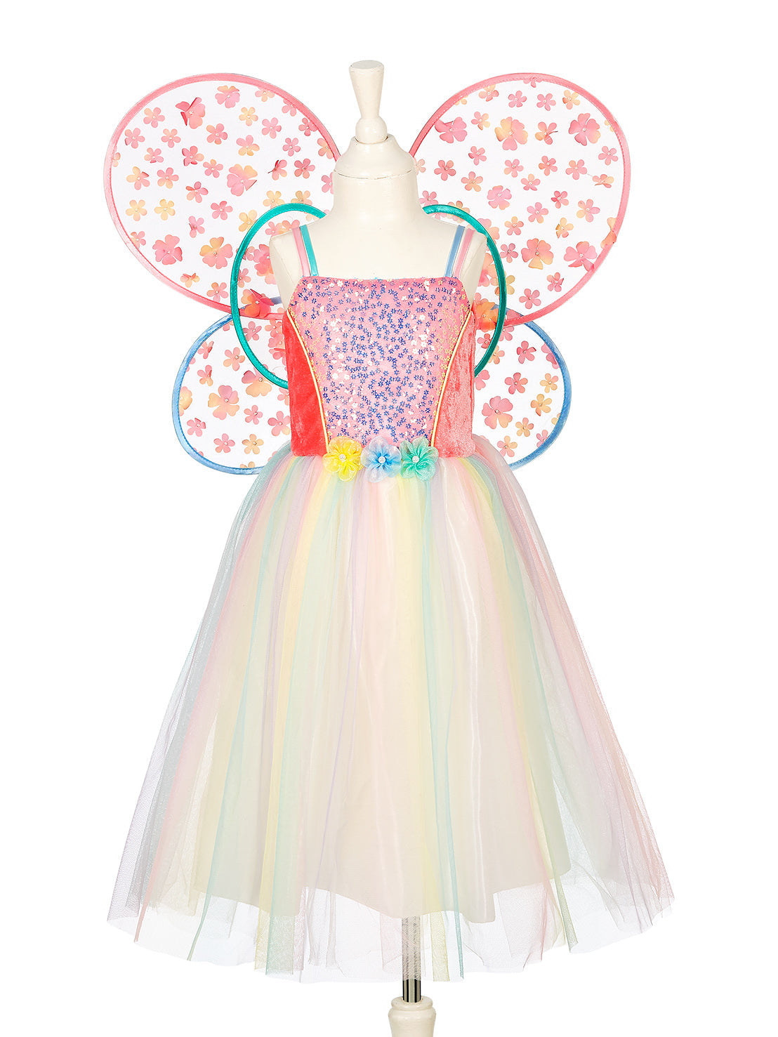 Souza - Flora Dress & Wings Set (Green) - 8-10 Years - Dress up