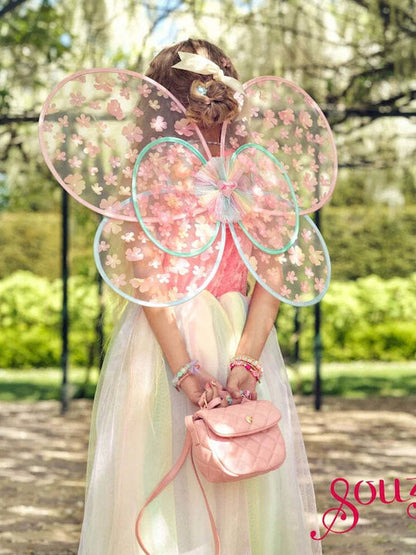 Souza - Flora Dress & Wings Set (Green) - 8-10 Years - Dress up