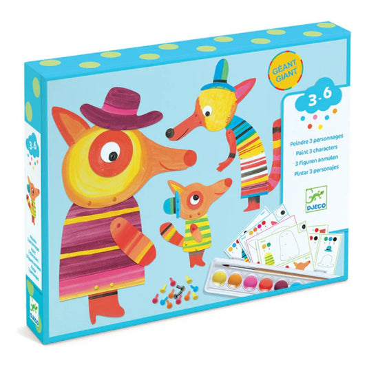 Djeco - Fox Family Watercolor Set - Creativity