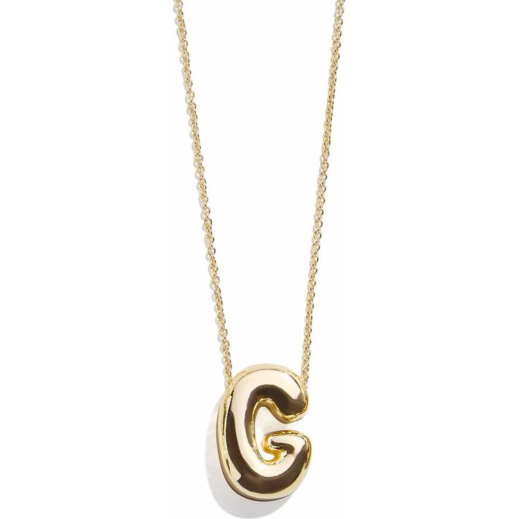 Minibar by BaubleBar - Gold Bubble Initial Necklace - G - Trend Accessories