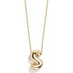 Minibar by BaubleBar - Gold Bubble Initial Necklace - S - Trend Accessories