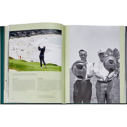 Graphic Image - "Golf: The Ultimate Book" in Green Bonded Leather - Books