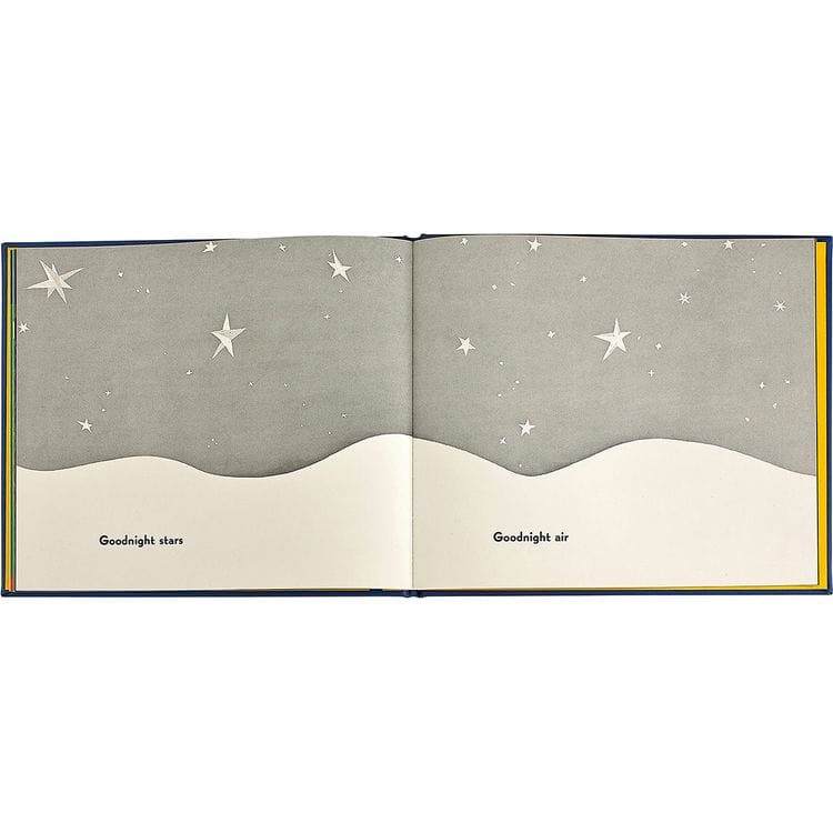 Graphic Image - "Goodnight Moon" Book in Blue Bonded Leather - Books