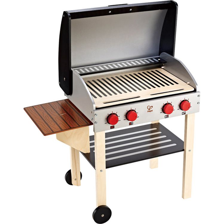 Hape - Gourmet Pretend Play Grill with Food Accessories - Preschool