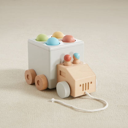 Wonder & Wise - Hammer Time Wood Pull Toy - Infants
