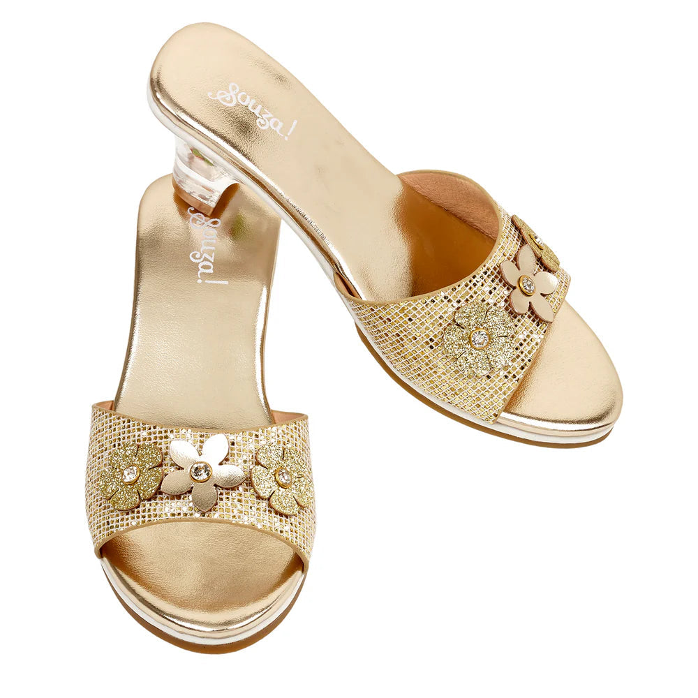 Souza - High-Heel Ellina Slipper (Gold) - Size 10-11 - Dress up
