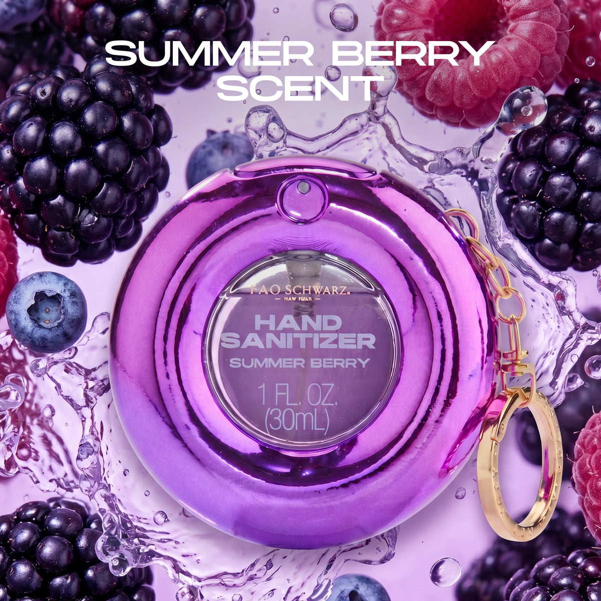 FAO Schwarz - Hydrating Hand Sanitizer Spray – Summer Berry - Fashion Activity and Roleplay