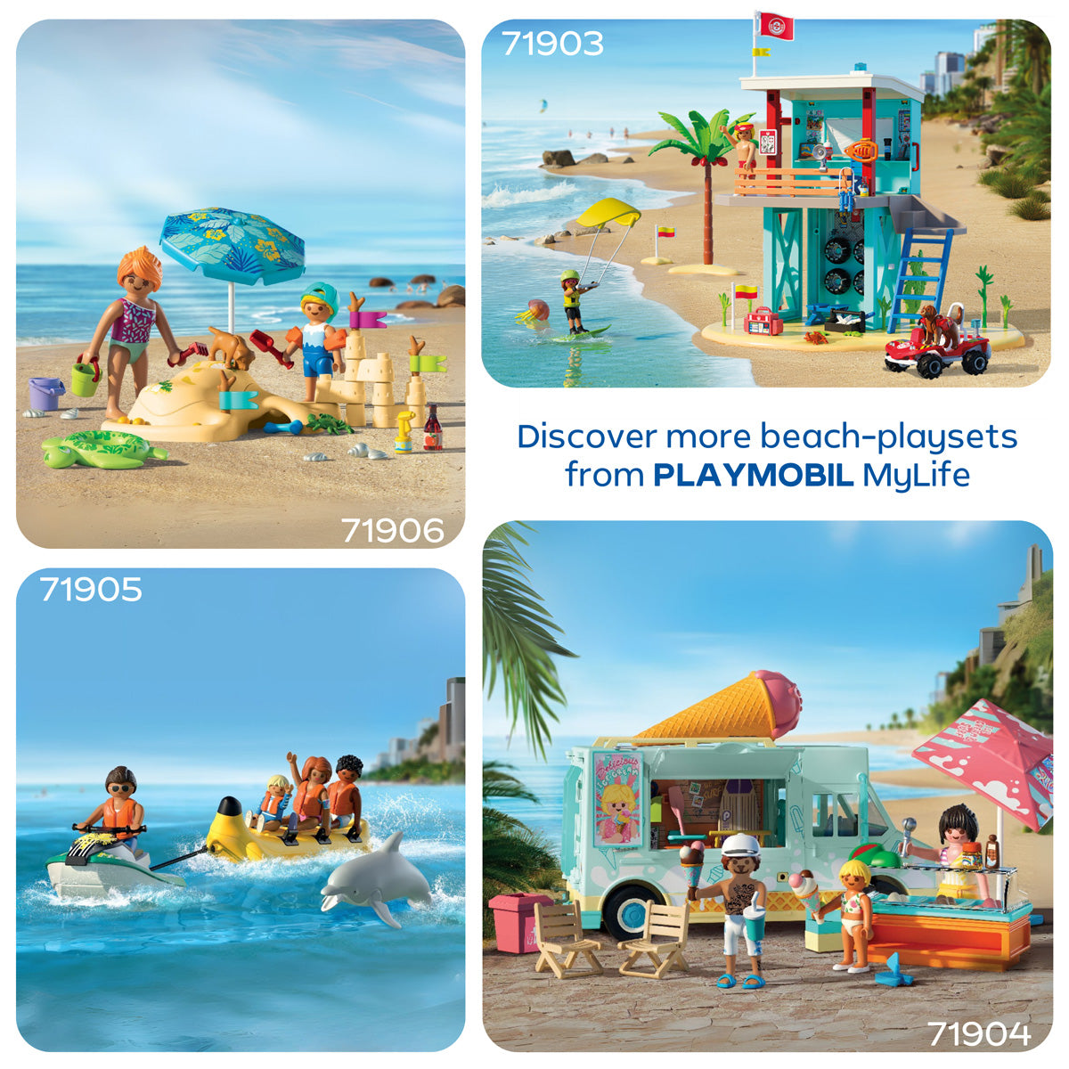 Playmobil - Ice Cream Truck with Surf Shop Playset - Preschool