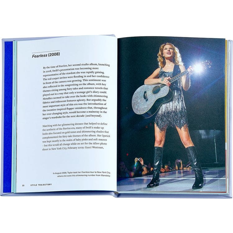 Graphic Image - "Icons of Style: Taylor Swift" Book in Lilac Bonded Leather - Books