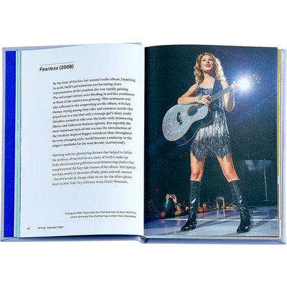 Graphic Image - "Icons of Style: Taylor Swift" Book in Lilac Bonded Leather - Books