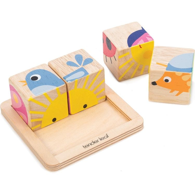 Tender Leaf Toys - Infant Blocks Collection of Wood Toys - Preschool