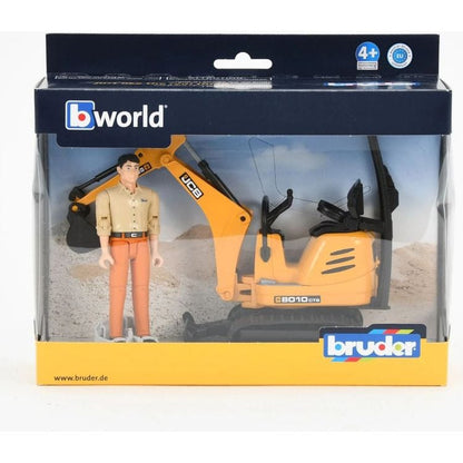 Bruder - JCB Micro Excavator 8010 CTS with Worker - Vehicles