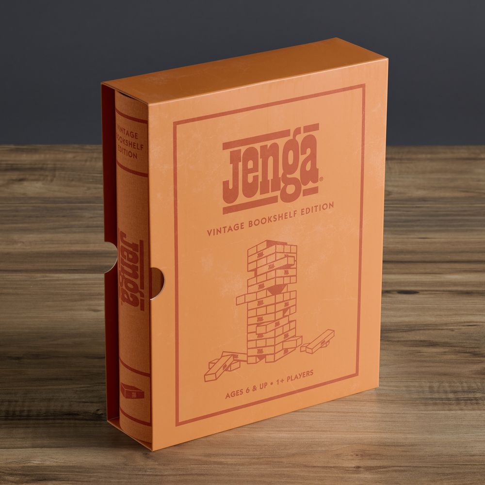 WS Game Company - Jenga Vintage Bookshelf Edition - Games