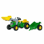John Deere - John Deere Kid Pedal Tractor with Front Loader & Removable Trailer - Preschool