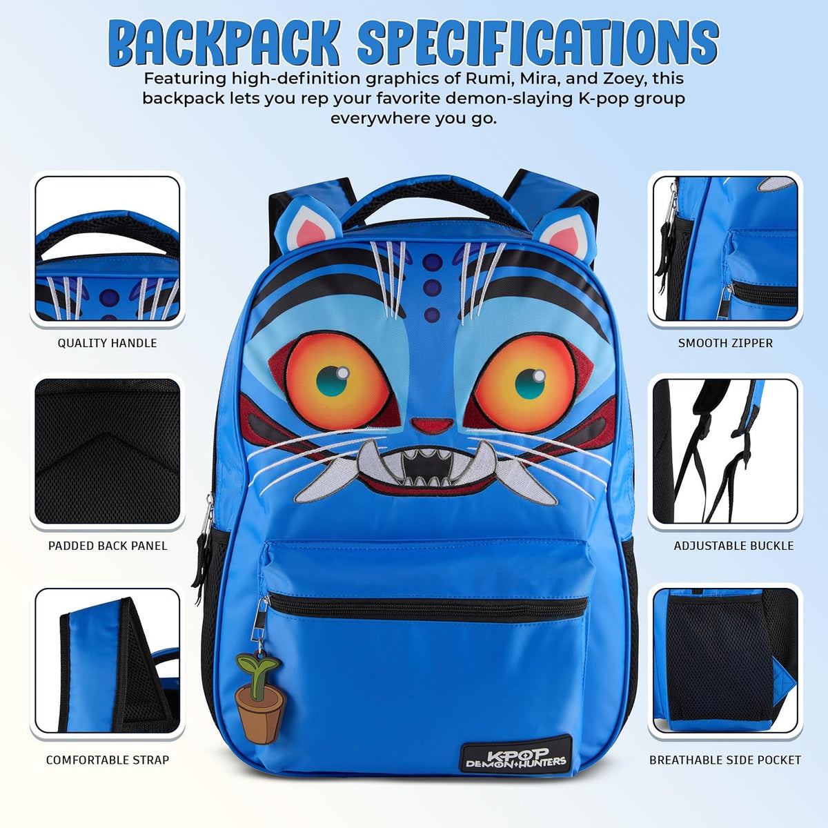 KPop Demon Hunters - K-Pop Demon Hunters 16” Backpack - Trend Accessories