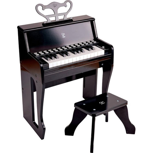 Hape - Learn with Lights Black Piano & Stool - Music