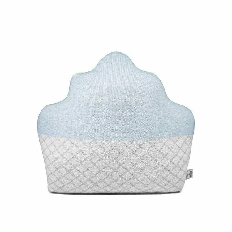 Rian Tricot - Light Blue Cupcake Pillow - Room Decor
