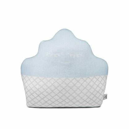 Rian Tricot - Light Blue Cupcake Pillow - Room Decor