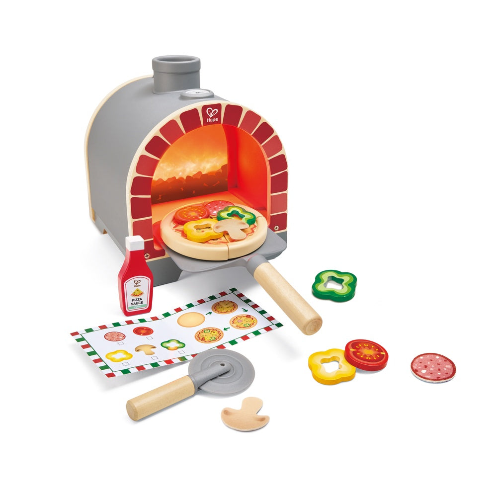 Hape - Light & Sizzle Pizza Oven Set - Preschool