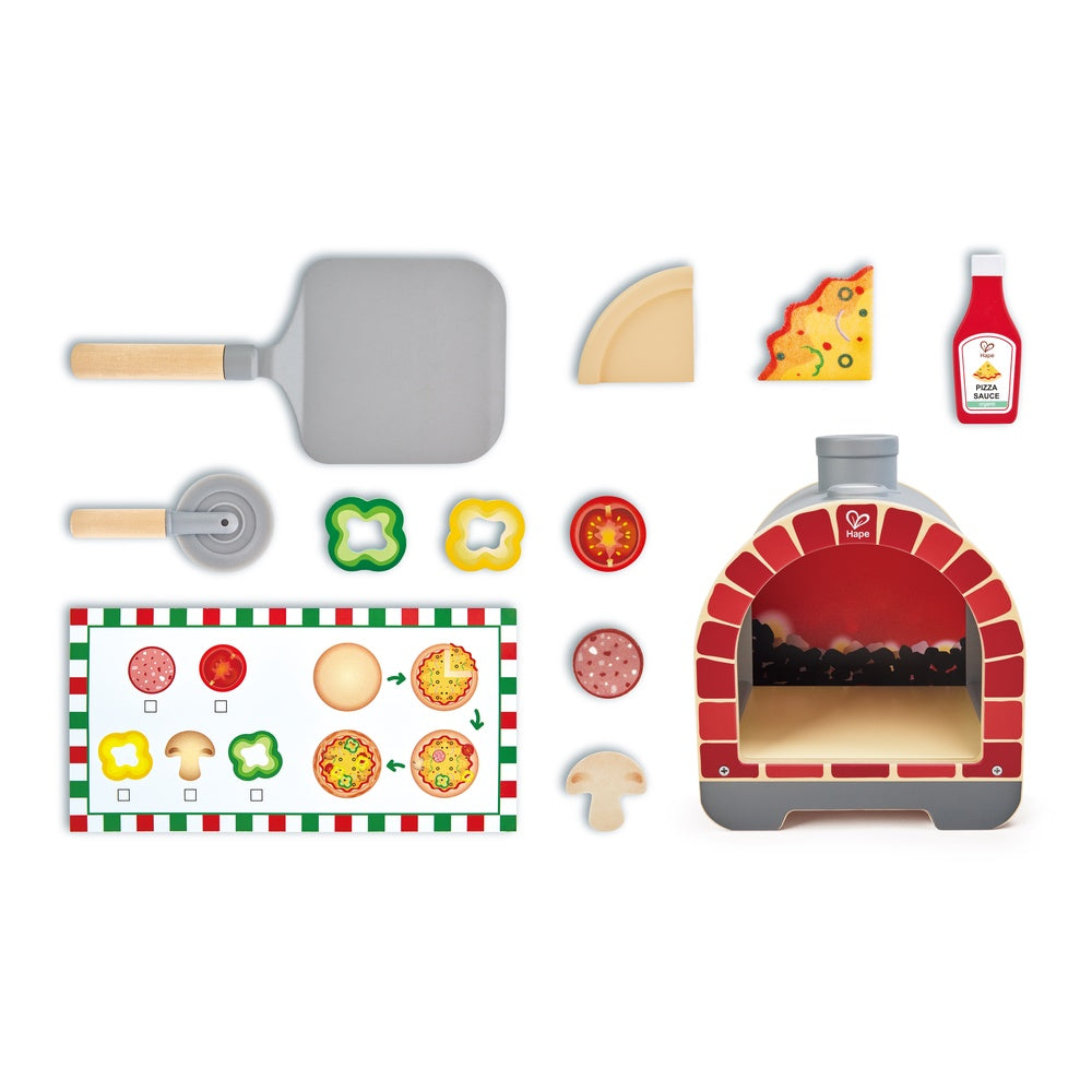 Hape - Light & Sizzle Pizza Oven Set - Preschool