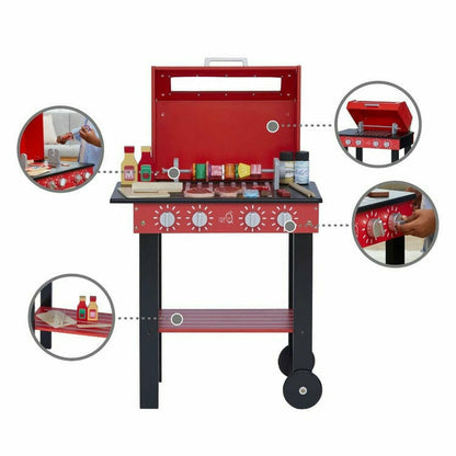 Teamson Kids - Little Helper Backyard BBQ Play Stand - Preschool