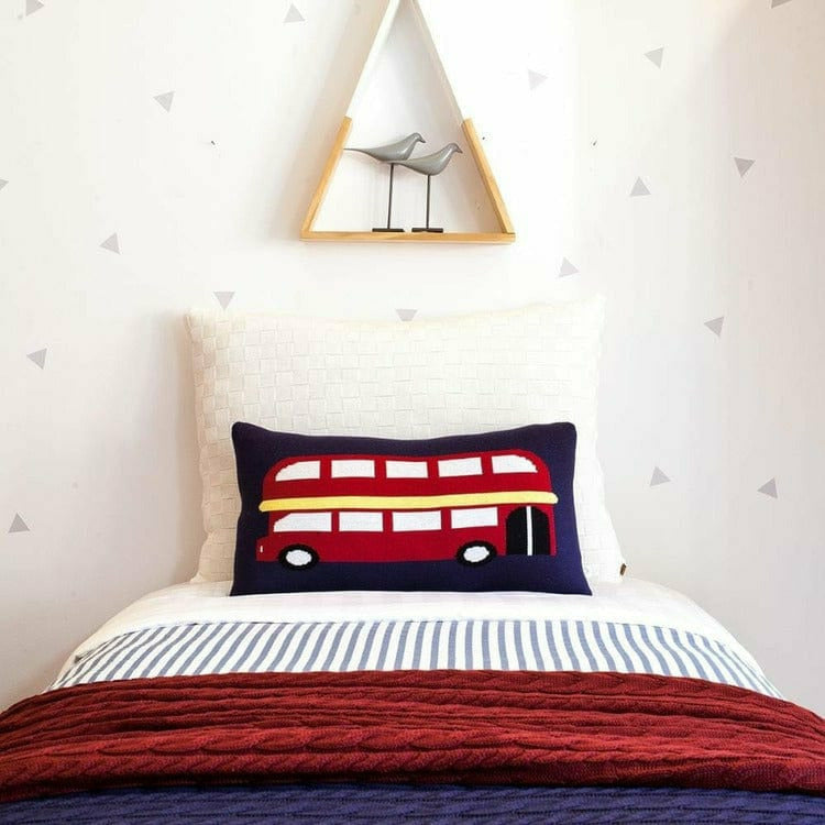 Rian Tricot - London Double Decker Bus Pillow - Room Decor