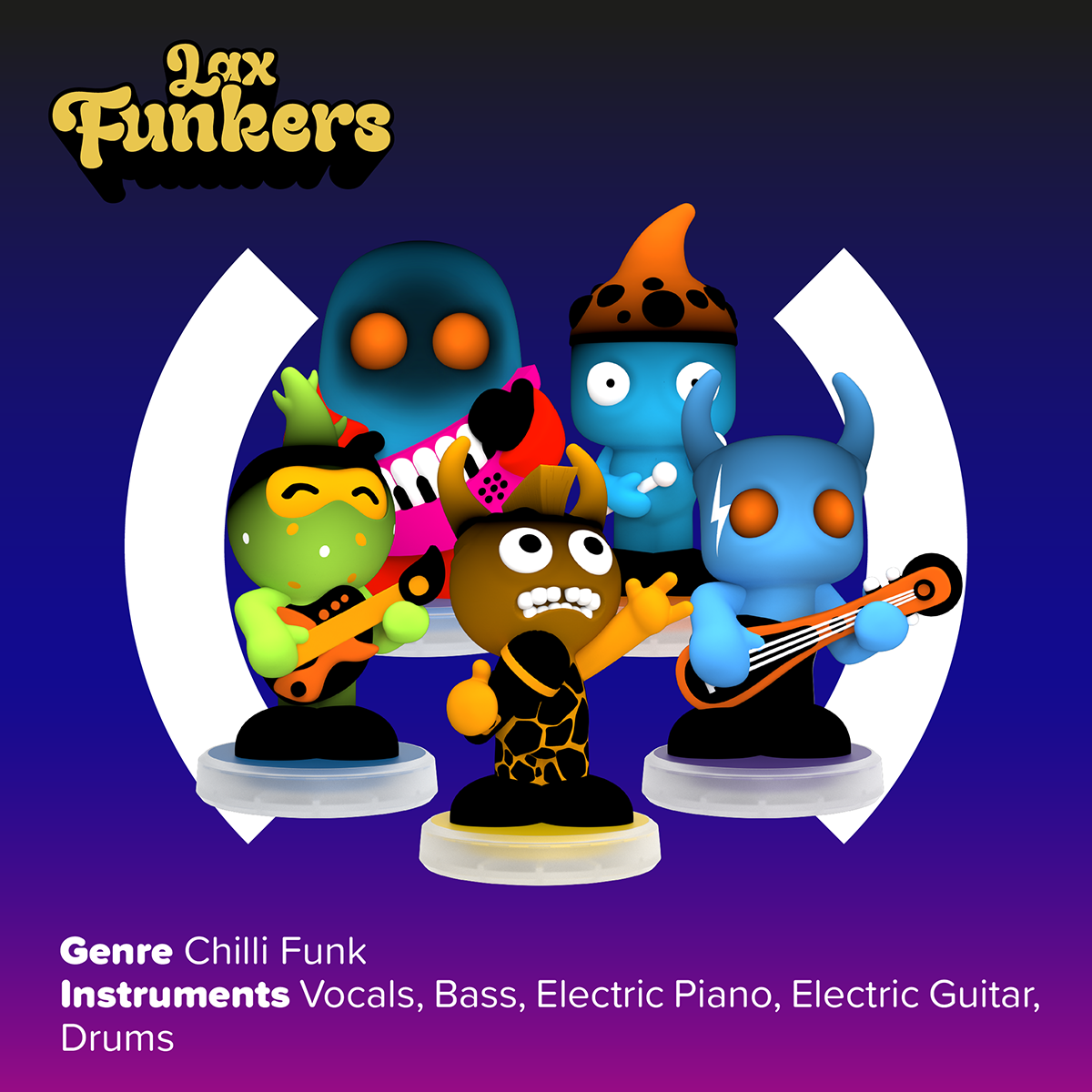 Loops Lab® - Loops Lab Starter Set + Complementary 5-Dolls Band - The Lax Funkers - Electronics
