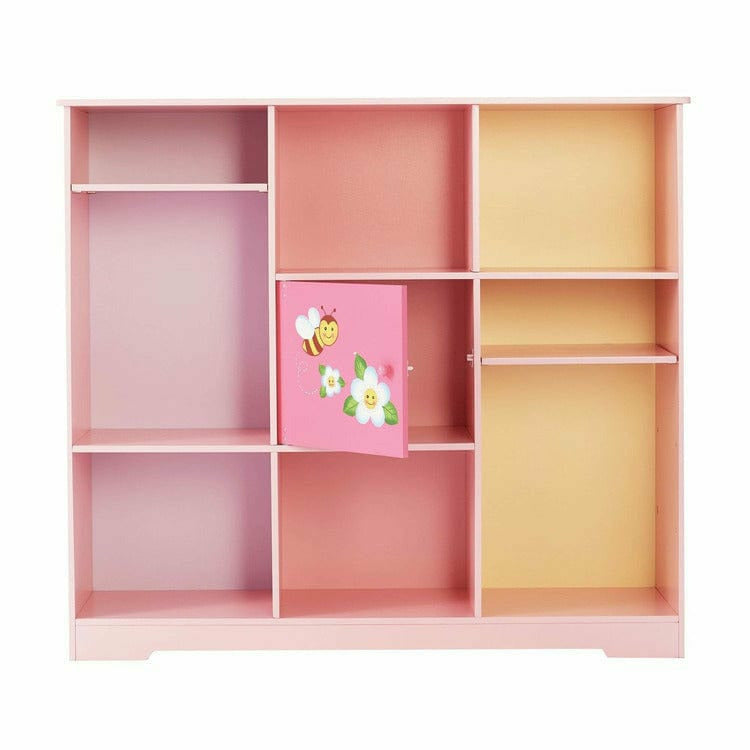 Teamson Kids - Magic Garden Adjustable Cube Bookshelf - Room Decor