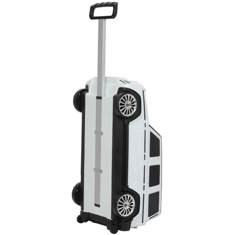 Best Ride on Cars - Mercedes G Class Suitcase - White - Outdoor