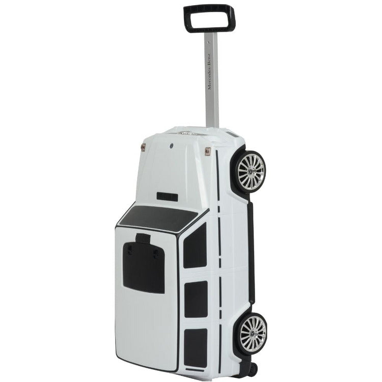 Best Ride on Cars - Mercedes G Class Suitcase - White - Outdoor