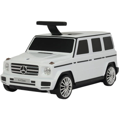 Best Ride on Cars - Mercedes G Class Suitcase - White - Outdoor