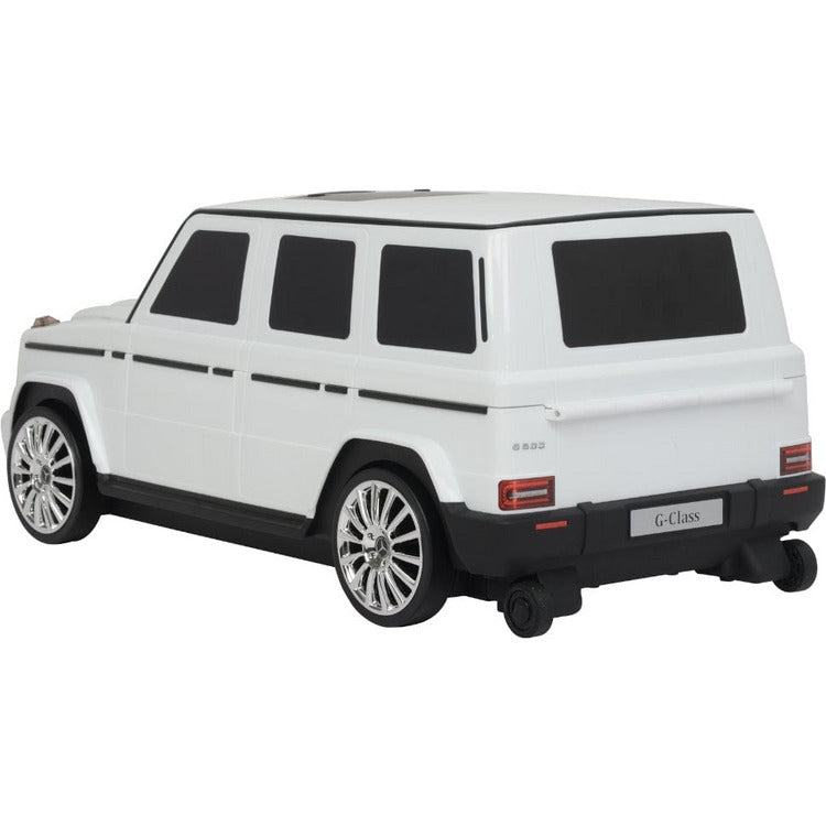 Best Ride on Cars - Mercedes G Class Suitcase - White - Outdoor