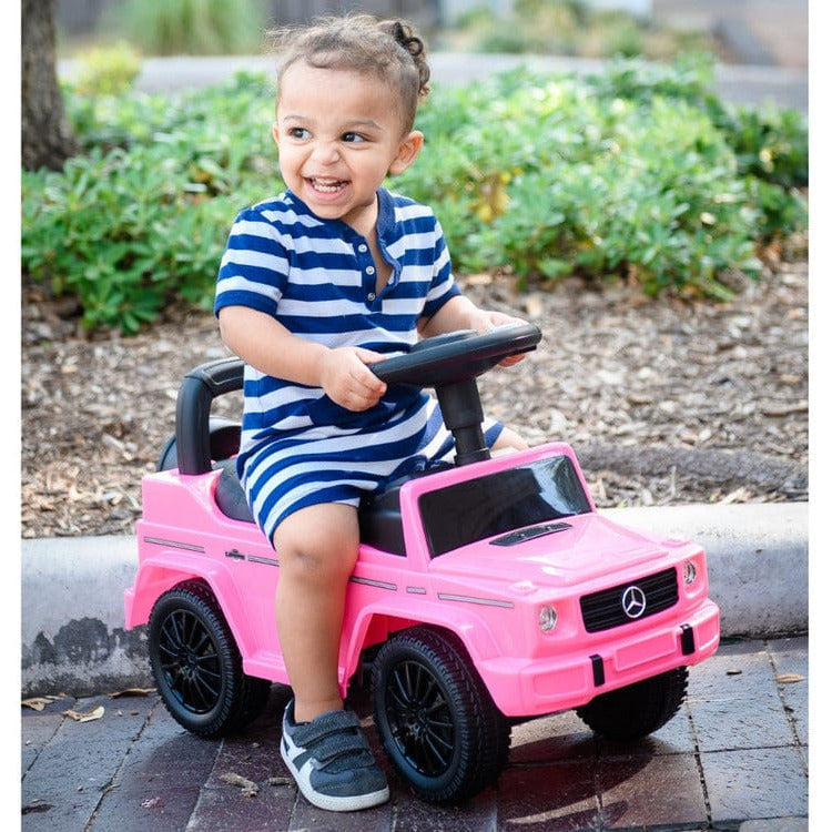 Best Ride on Cars - Mercedes G-Wagon Push Car - Pink - Outdoor