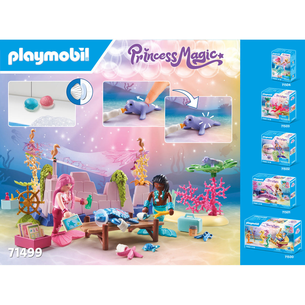 Playmobil - Mermaid Animal Care Playset - Preschool