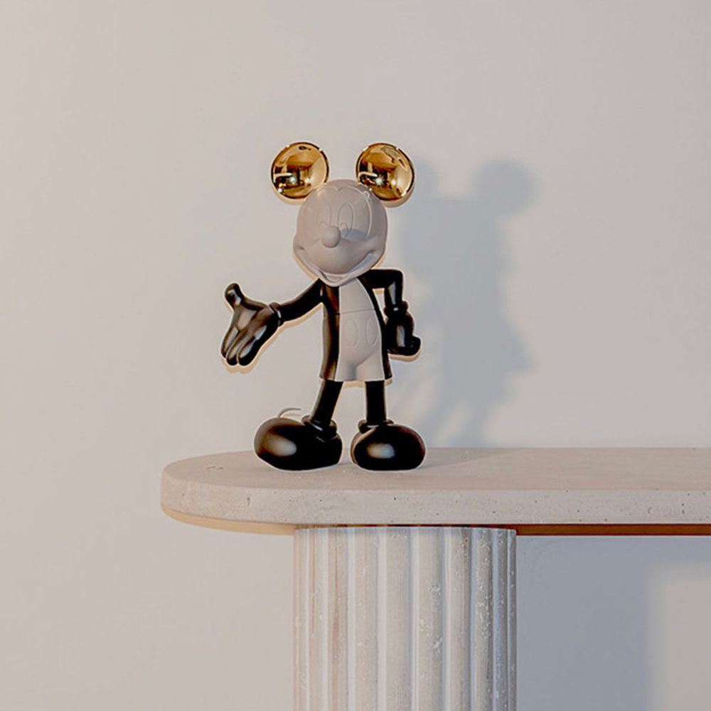 Leblon Delienne - Mickey Mouse 12" Kelly Hoppen Figurine - Black, Taupe & Gold - Collectibles