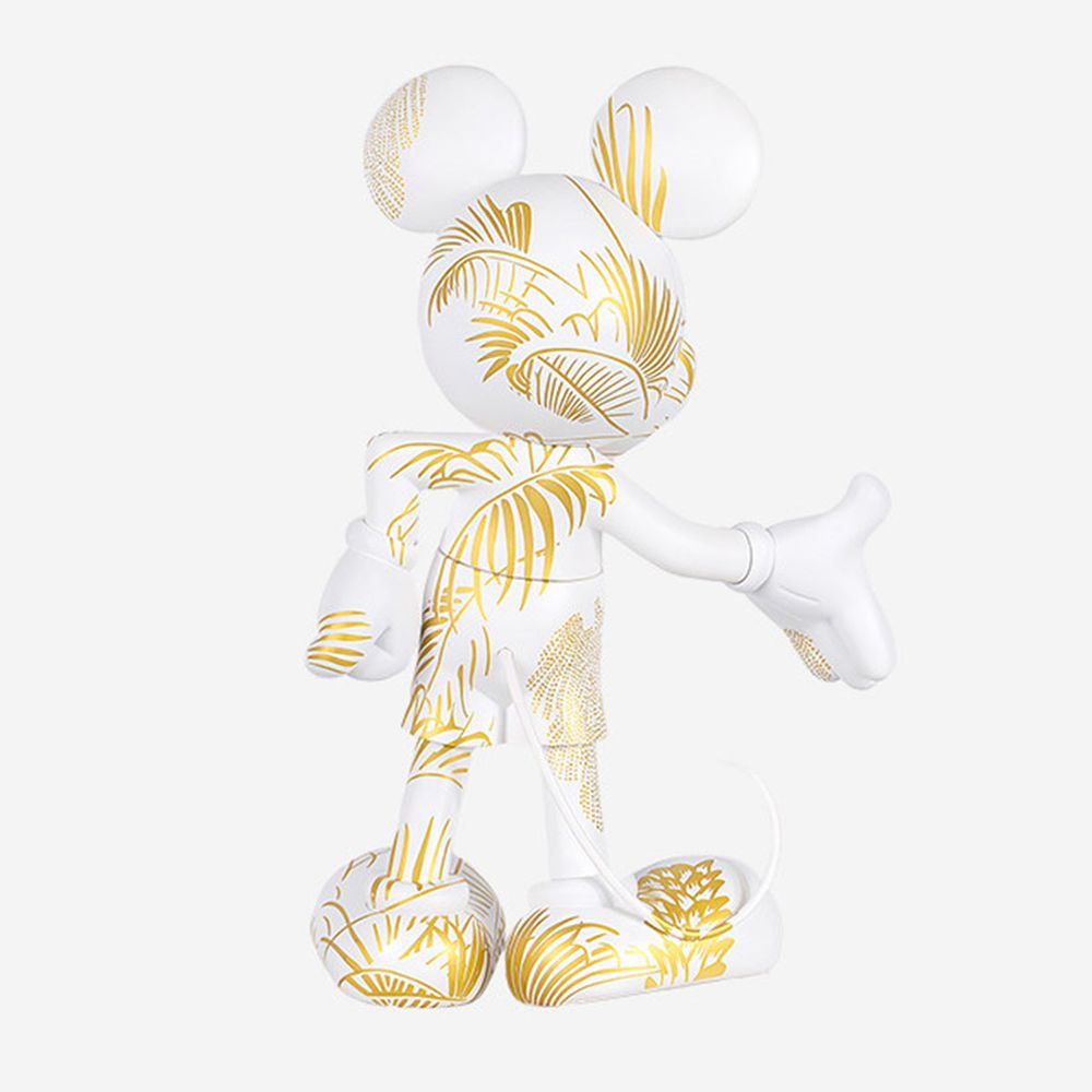 Leblon Delienne - Mickey Mouse 12" Star Style Martyn Lawrence Bullard Figurine - White & Gold - Collectibles