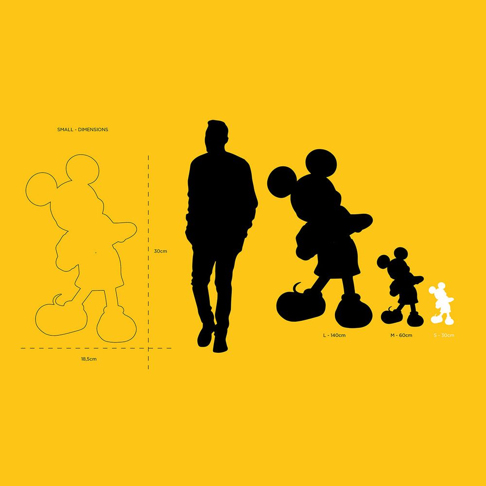 Leblon Delienne - Mickey Mouse With Love 12" Kelly Hoppen Figurine - Black & Gold - Collectibles