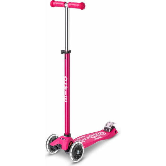 Micro Kickboard - Micro Maxi LED Scooter - Pink - Outdoor
